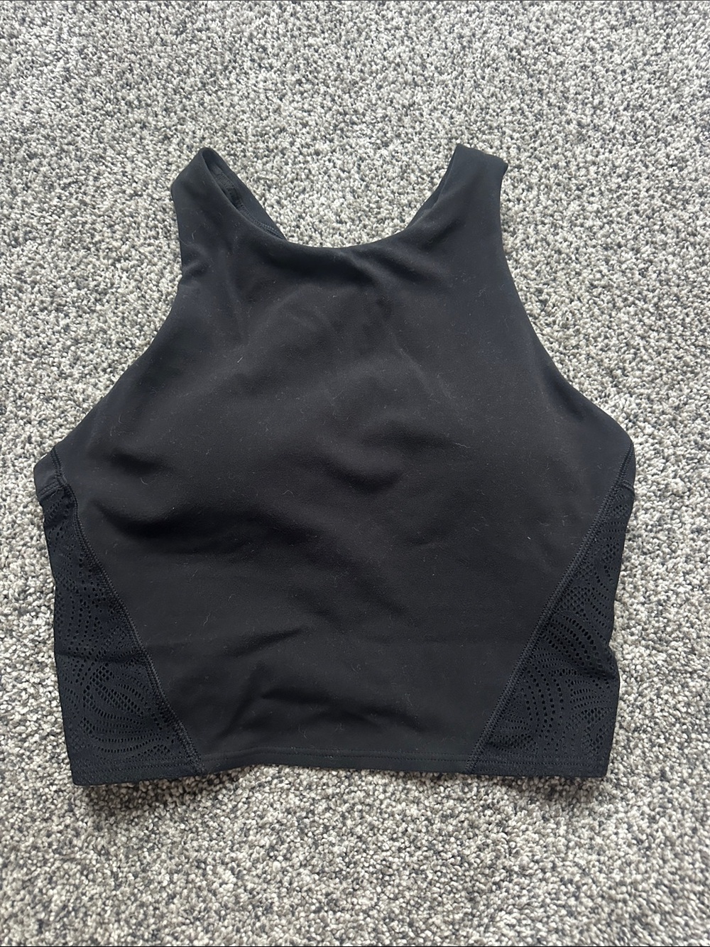 Athleta Black High-Neck Sports Bra
